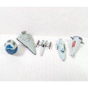 Vintage Star Wars Micro Machines Ship Lot of 5 Star Destroyer X-Wing Kenner 90s